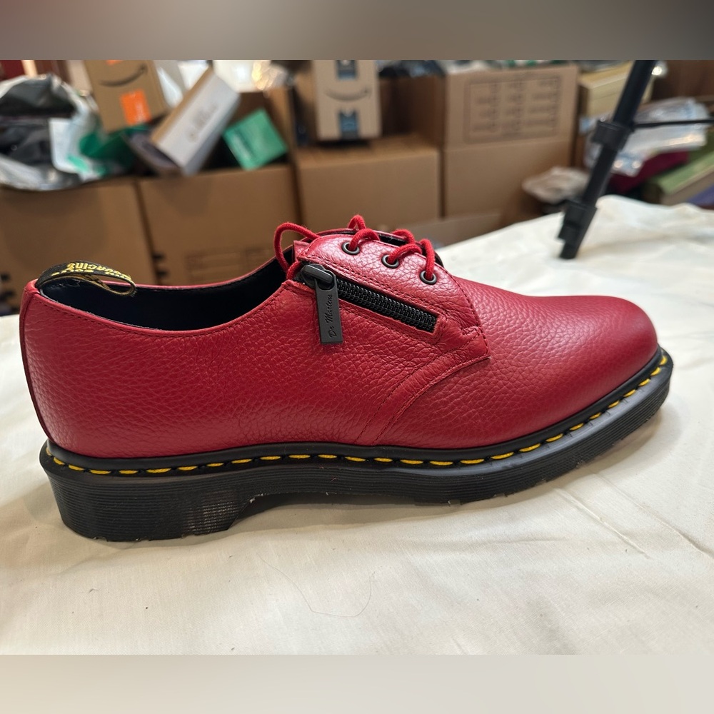 BRAND NEW - Dr. Martens Red Leather Oxfords, Women’s 11